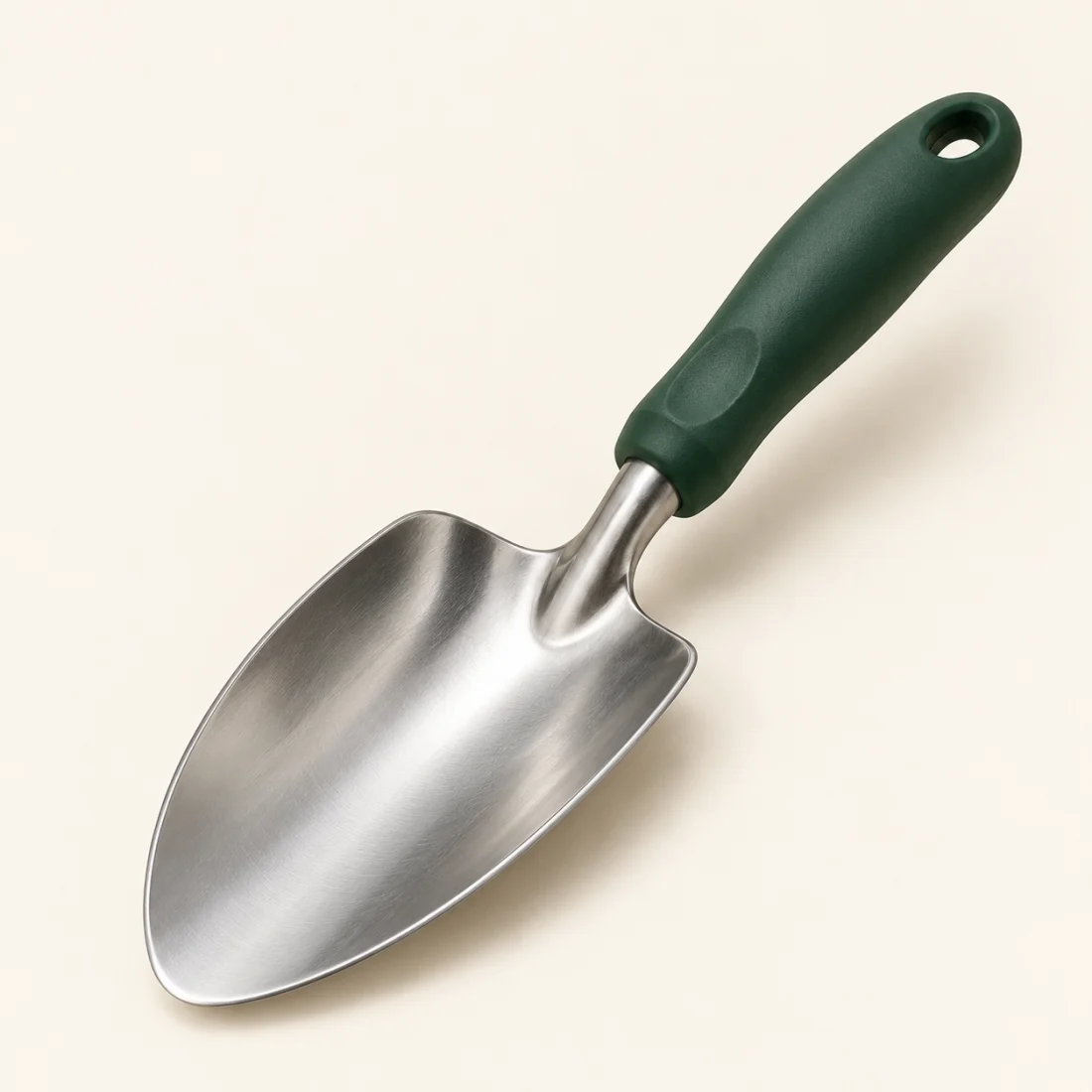 Stainless soil scoop
